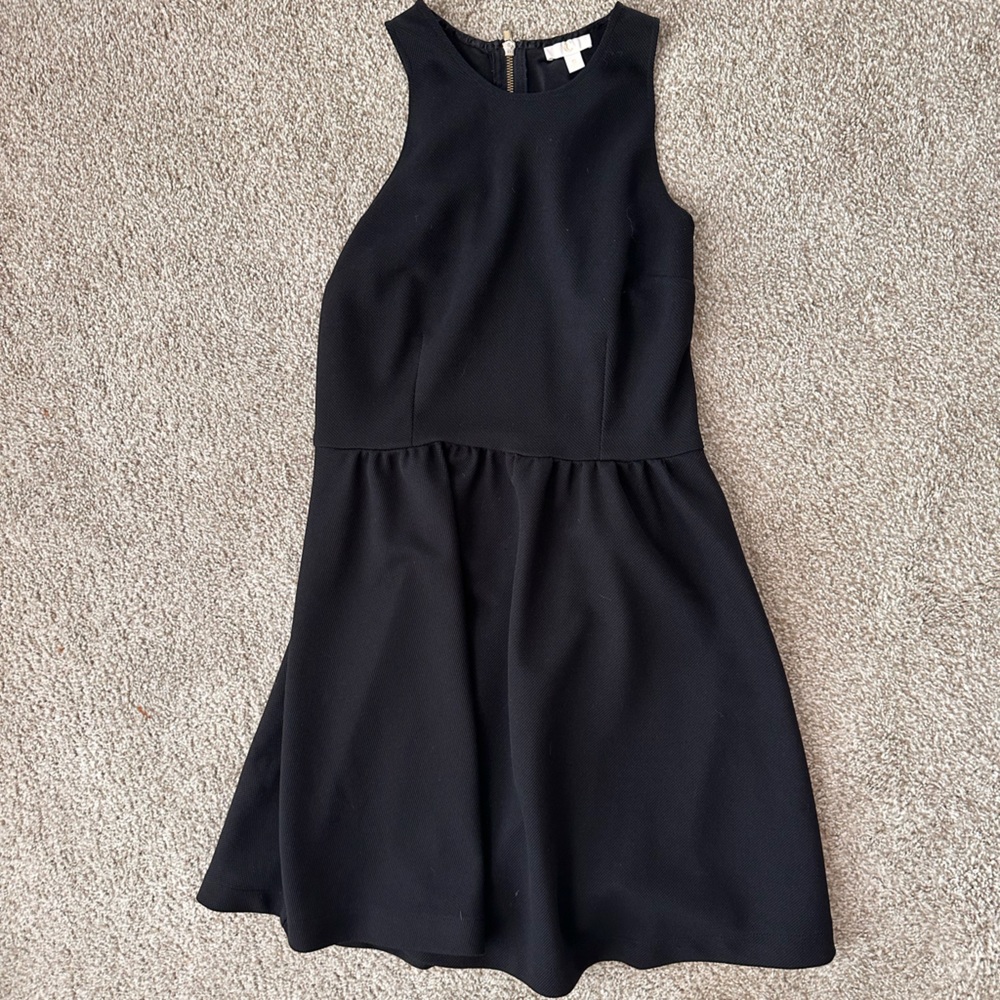 Midi black cocktail dress